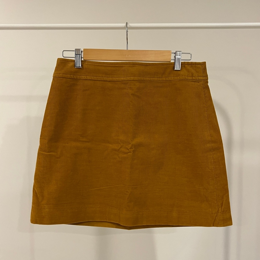 J Crew Brown Corduroy Skirt